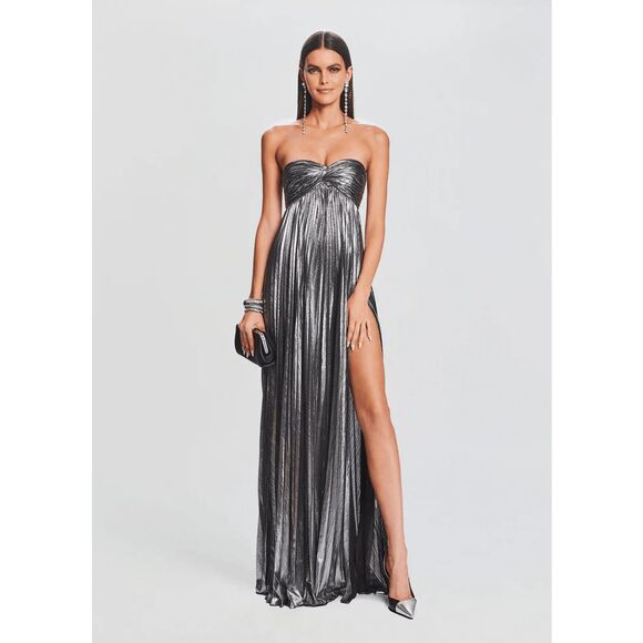 retrofête Zoa Dress in Gunmetal Size XXS $595 - Picture 1 of 11